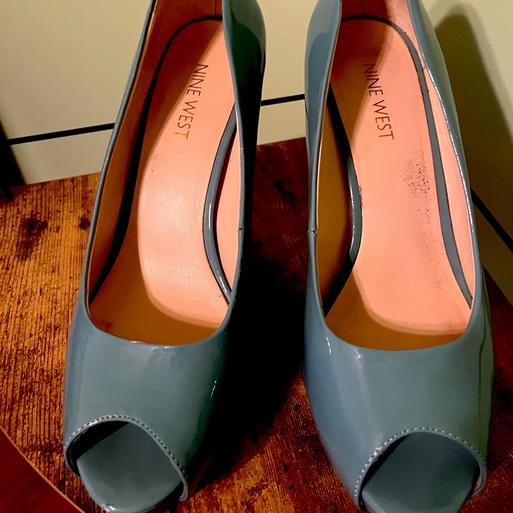 Open toe Nine West heels